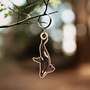 Orca Wooden Keychain