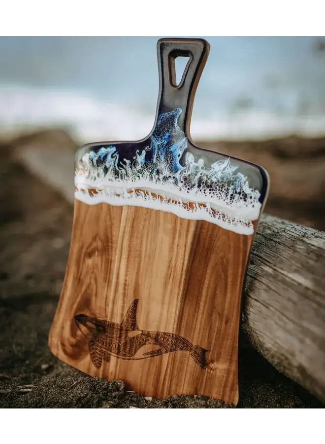 Orca Acacia Wood & Resin Charcuterie Board