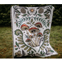 Cottage Mushroom 100% Cotton Woven Blanket