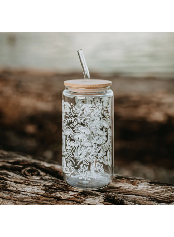 Cottage Mushroom Glass Tumbler
