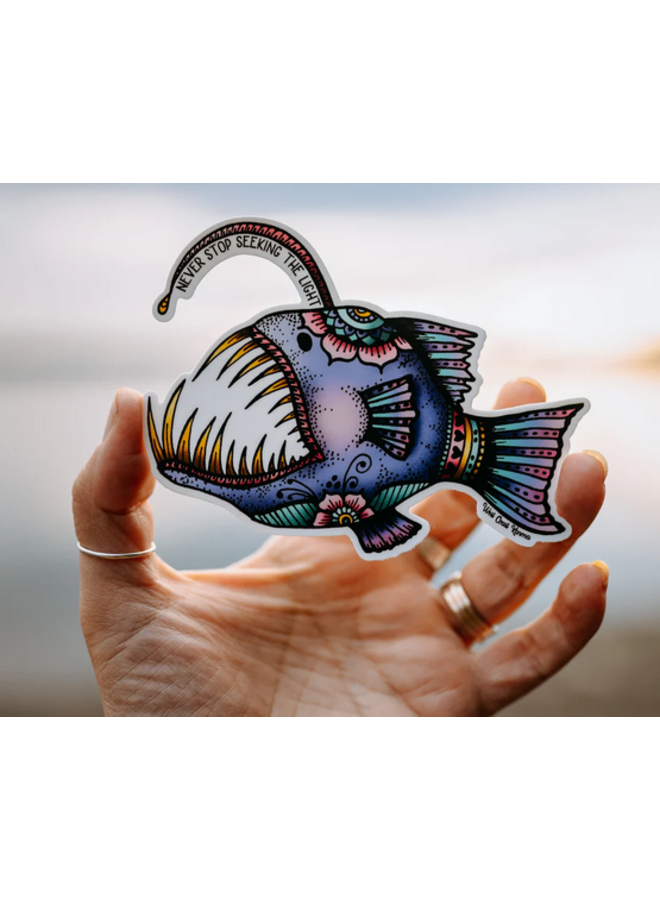 Colourful Angler Fish "Never Stop Seeking The light"