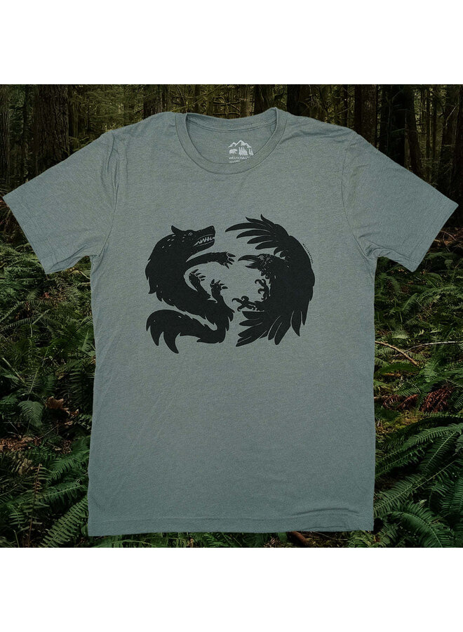 Raven And The Wolf Unisex Tee