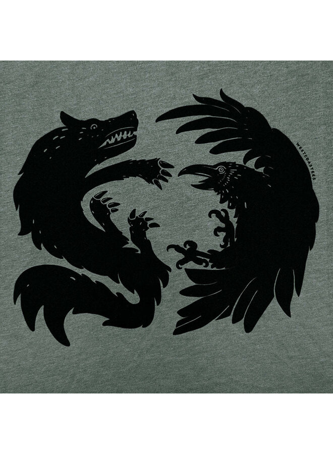 Raven And The Wolf Unisex Tee