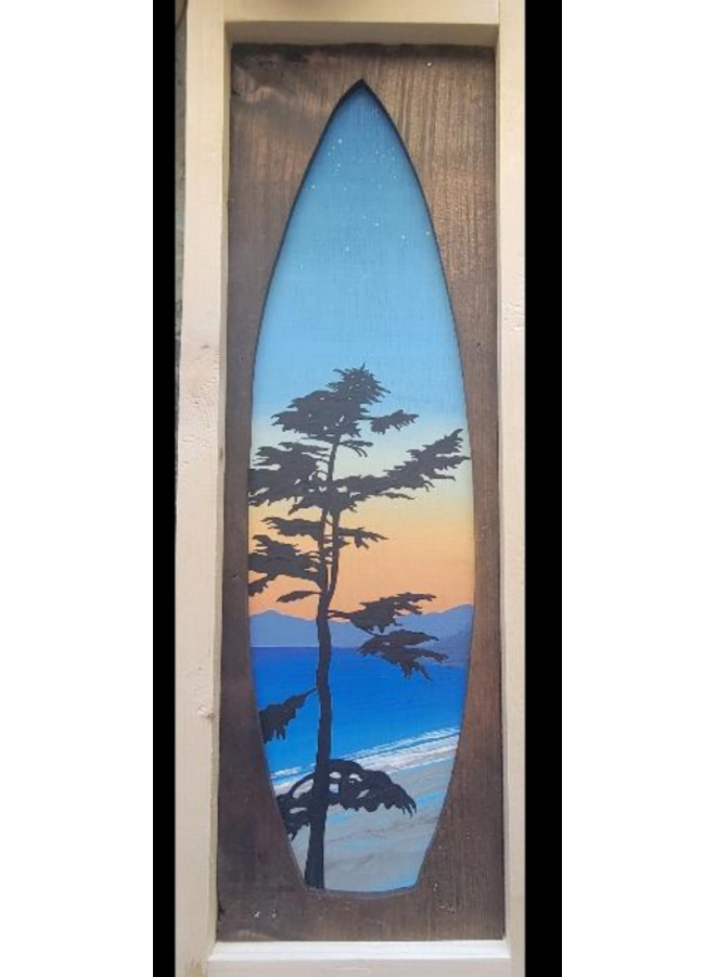 Long Beach Surfboard Wall Art