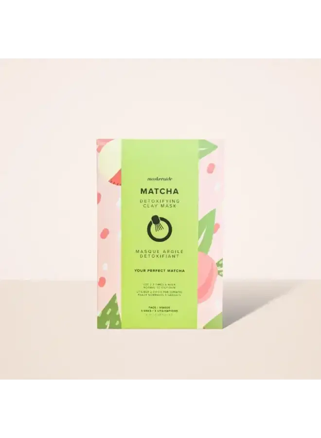 Matcha Detoxifying Clay Mask Sleeve 3pk