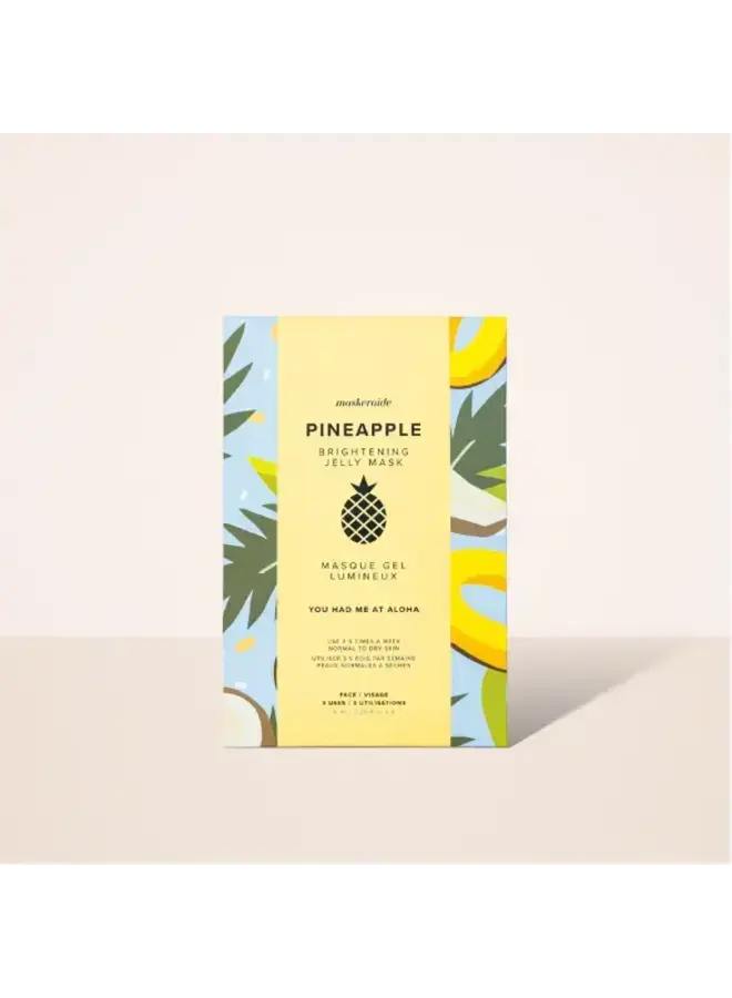 Pineapple Brightening Jelly Mask Sleeve 3pk