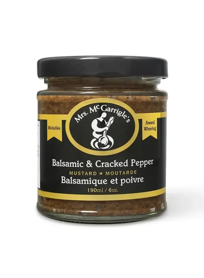 Balsamic + Cracked Pepper Mustard