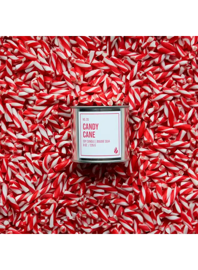 Candy Cane Candle