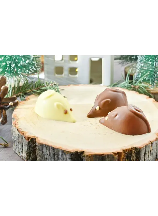 Assorted Chocolate Merry Mice Trio Box (3 pcs.) 60g