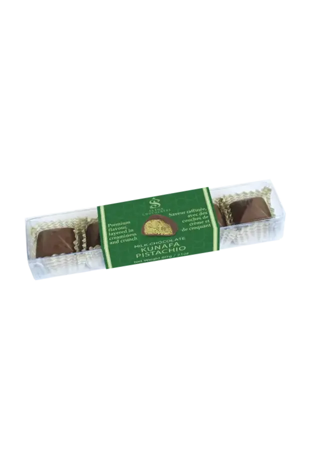 Milk Chocolate with Pistachio and Kunafa Box (5 pcs.) 60g