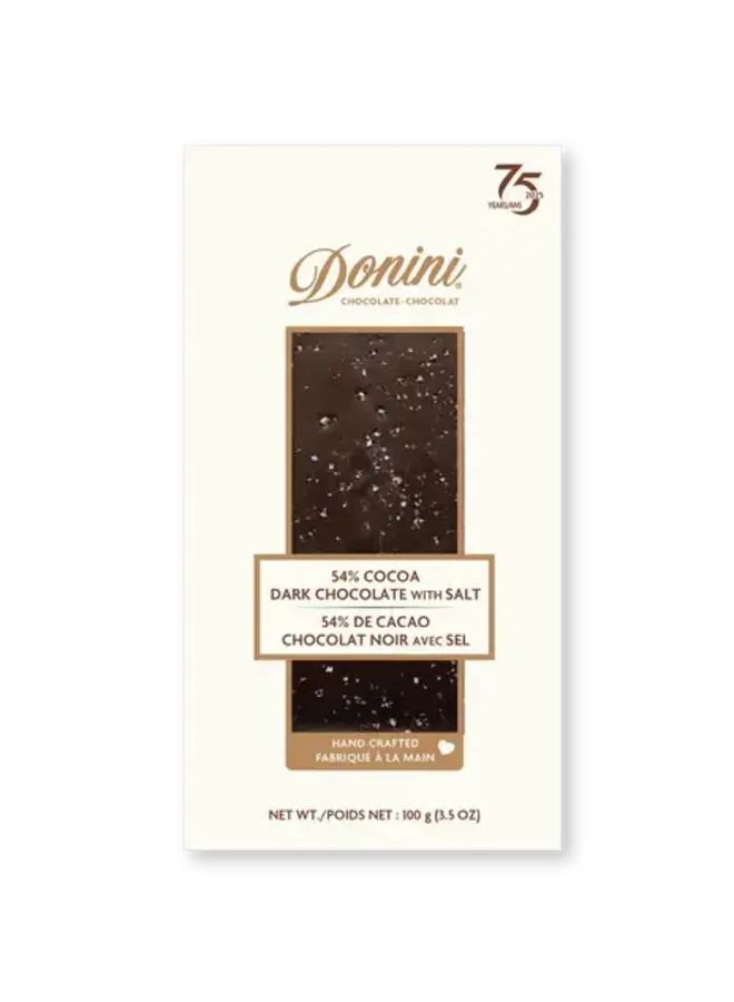 54% Cocoa Dark Chocolate with Sea Salt Bar 100g