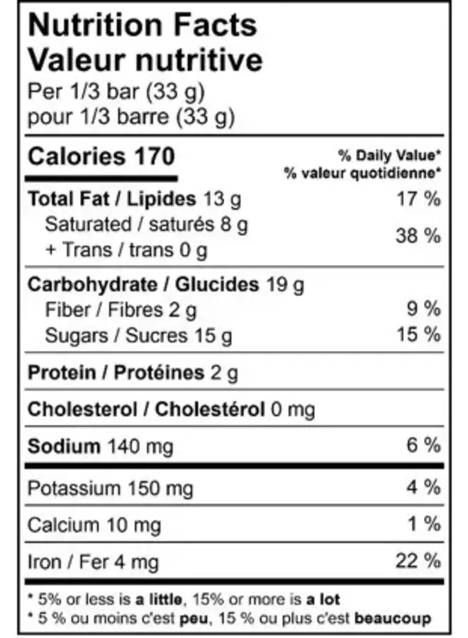 54% Cocoa Dark Chocolate with Sea Salt Bar 100g