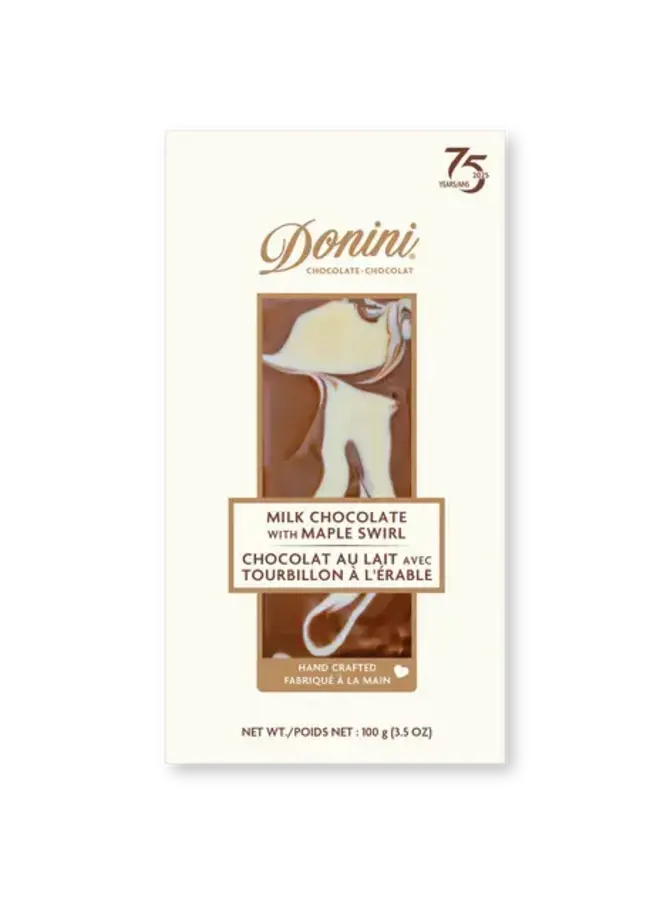Milk Chocolate Maple Swirl Bar 100g