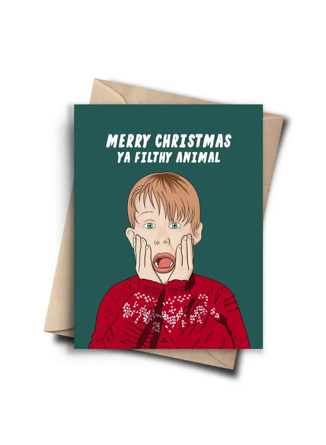 Merry Christmas Ya Filthy Animal Card