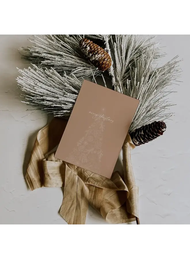 Neutral Tree Christmas Card