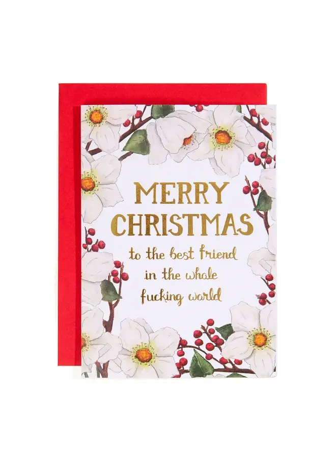 Merry Christmas To the Best Friend in the Whole World Card