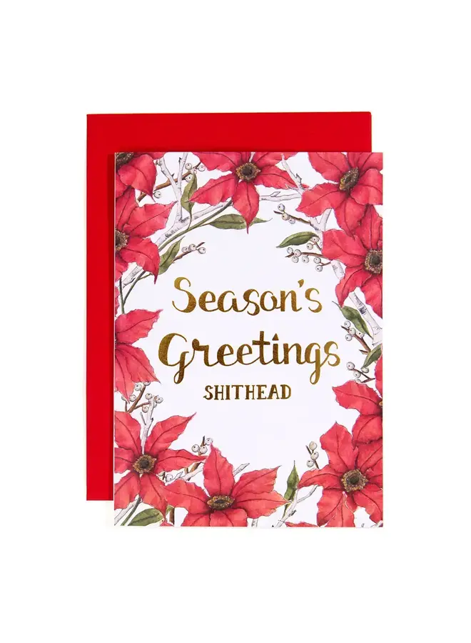 Season's Greetings Shithead Card