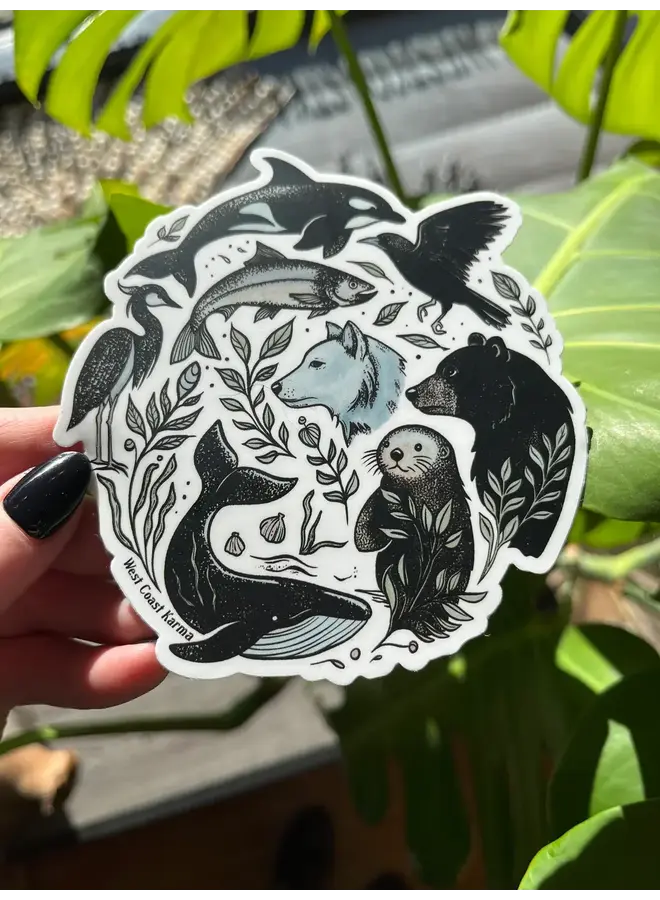 Nature Circle Sticker