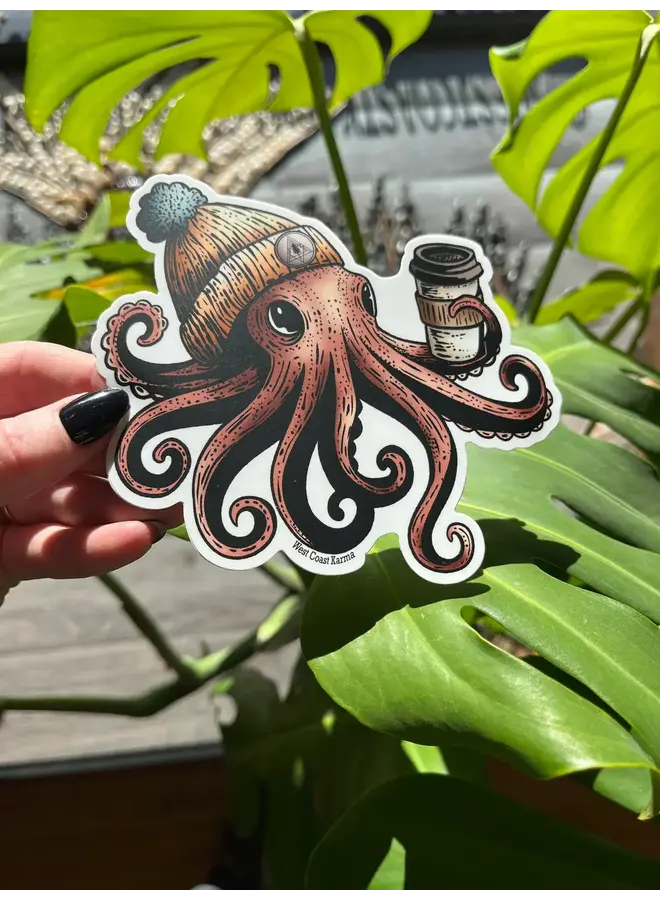 Cozy Octo Sticker