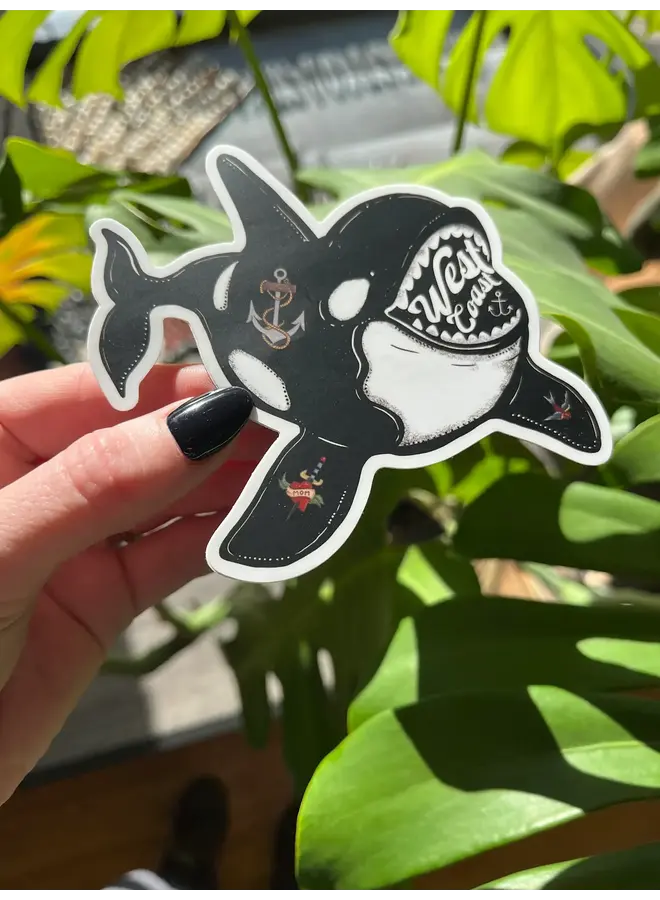 Bad A$$ Orca Sticker