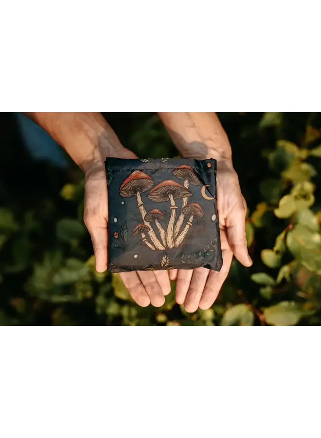 Midnight Mushrooms Foldable Shopping Bag