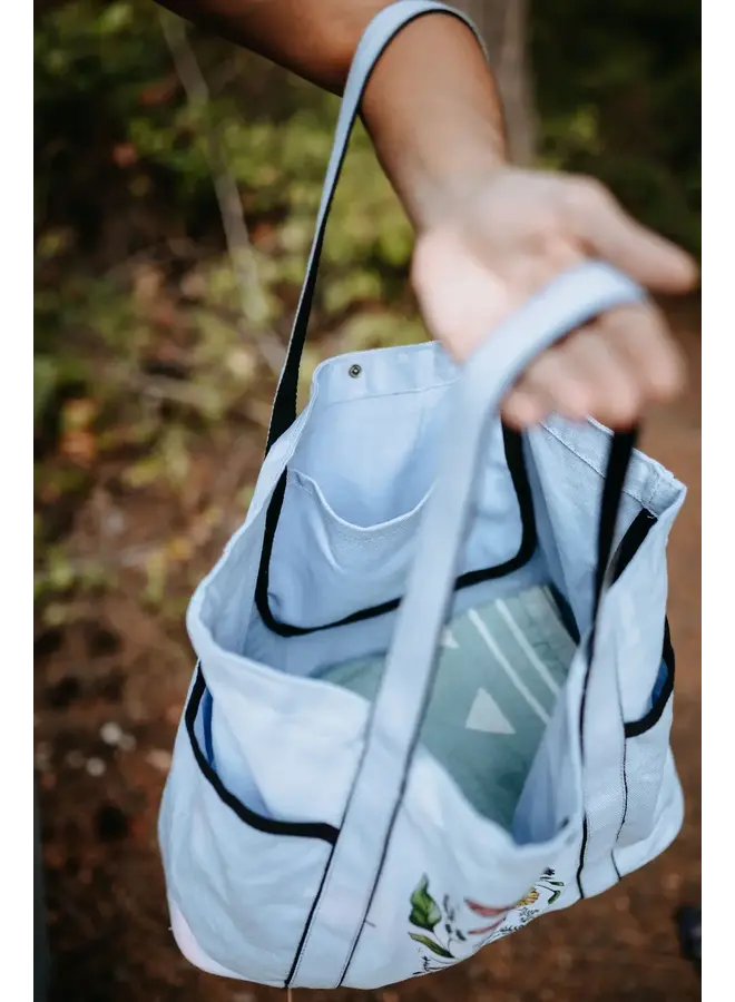 Flying Fauna Large Canvas Tote Bag