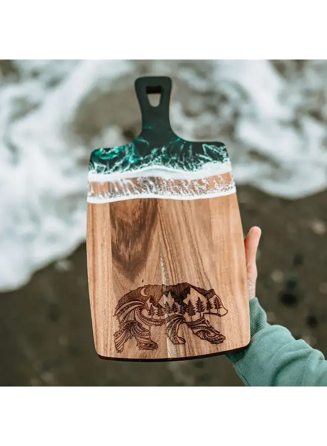 Nature Bear Acacia Wood & Resin Charcuterie Board