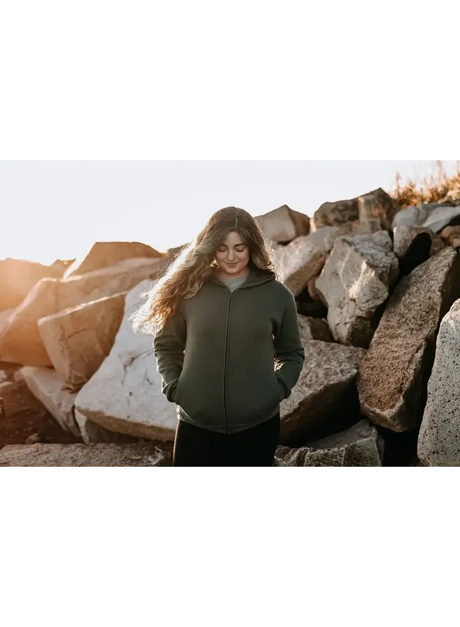 Fern Heart Zip Up Hoodie