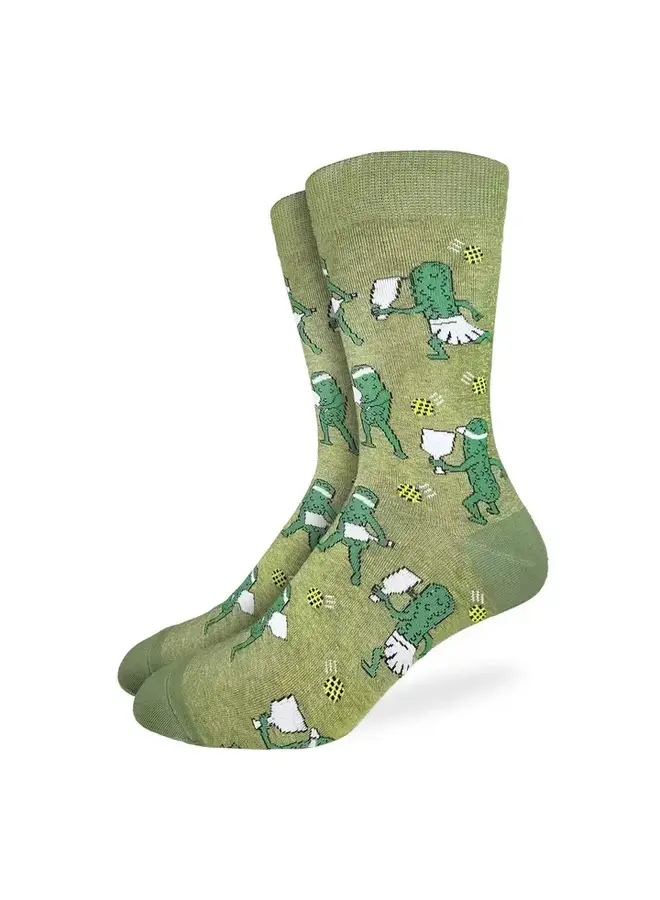 Men's Pickles Playing Pickleball Socks