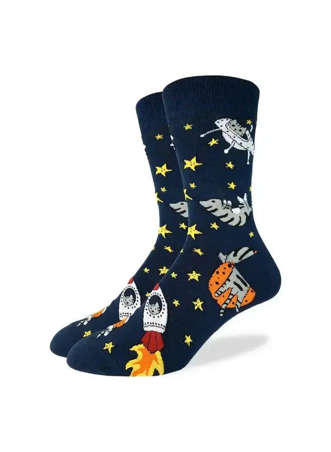 Men's Space Cat Socks