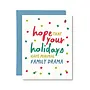 Minimal Family Drama Card
