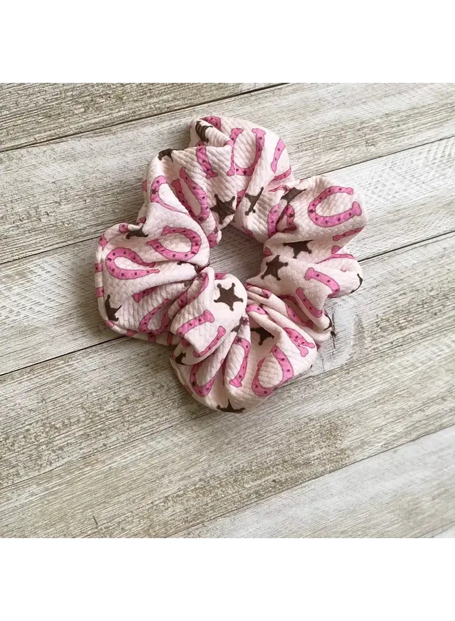 Lucky Horseshoe Scrunchie