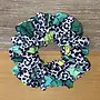 Green/White Leopard Scrunchie