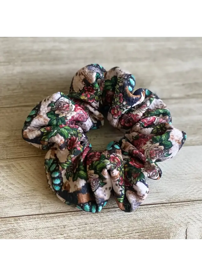Rustic Sunflower Scrunchie