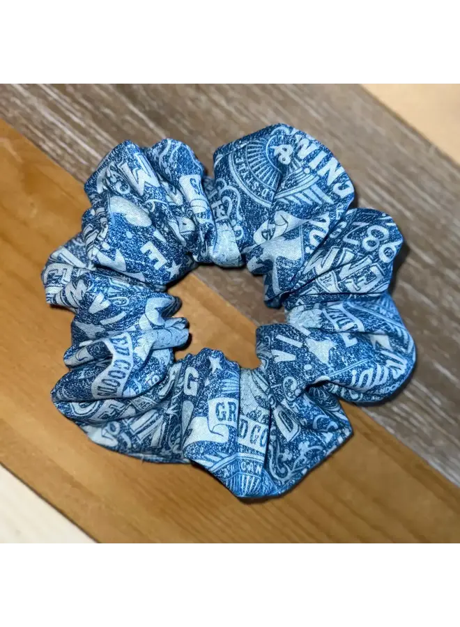 Vintage Denim Scrunchie