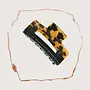 Tortoise Block Hair Claw Clip (Black)