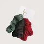 Hair Scrunchie Knit Trio - Festive Collection