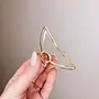 Metal Moon Claw Clip Gold