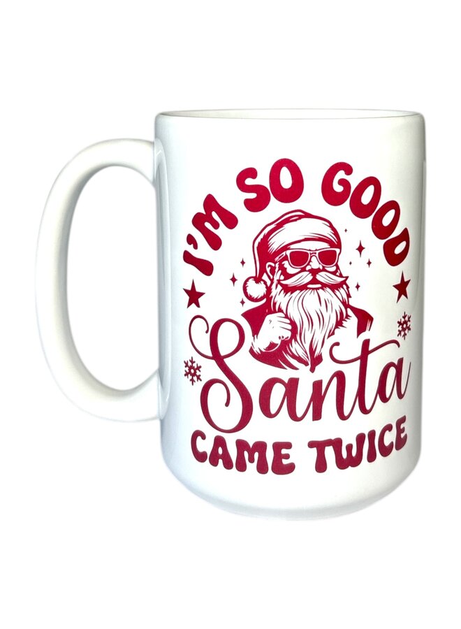 Santa Came Twice Mug