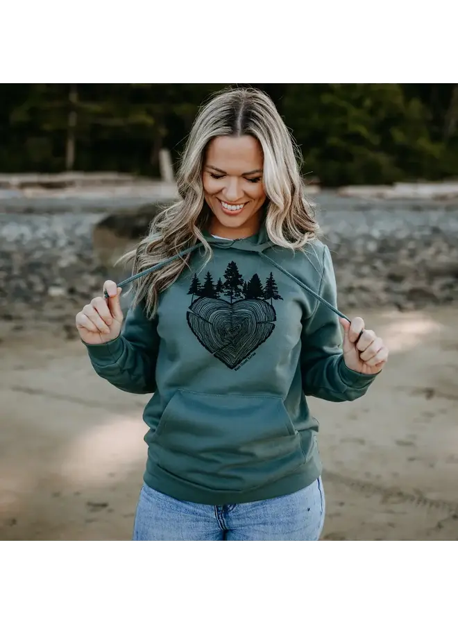 Heart Tree Round Hoodie