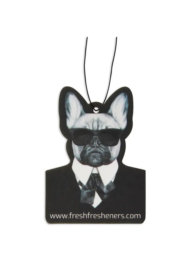 Frenchie in Black Air Freshener