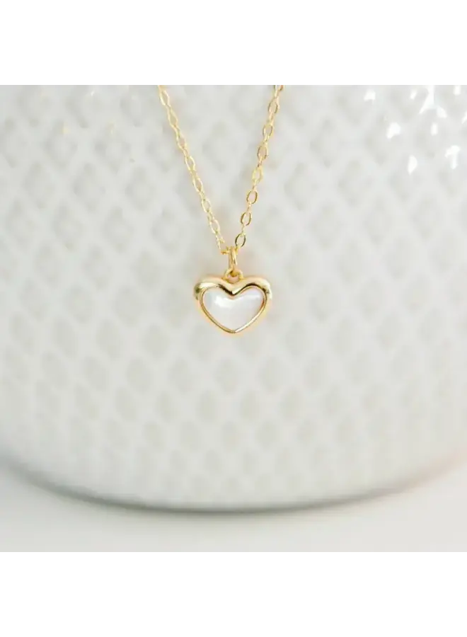 Heart Mother of Pearl Necklace