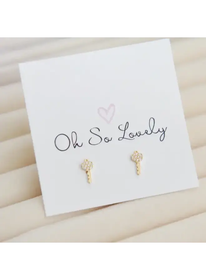 Key Stud Earrings