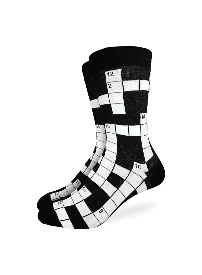 Men's Crossword Puzzle Socks