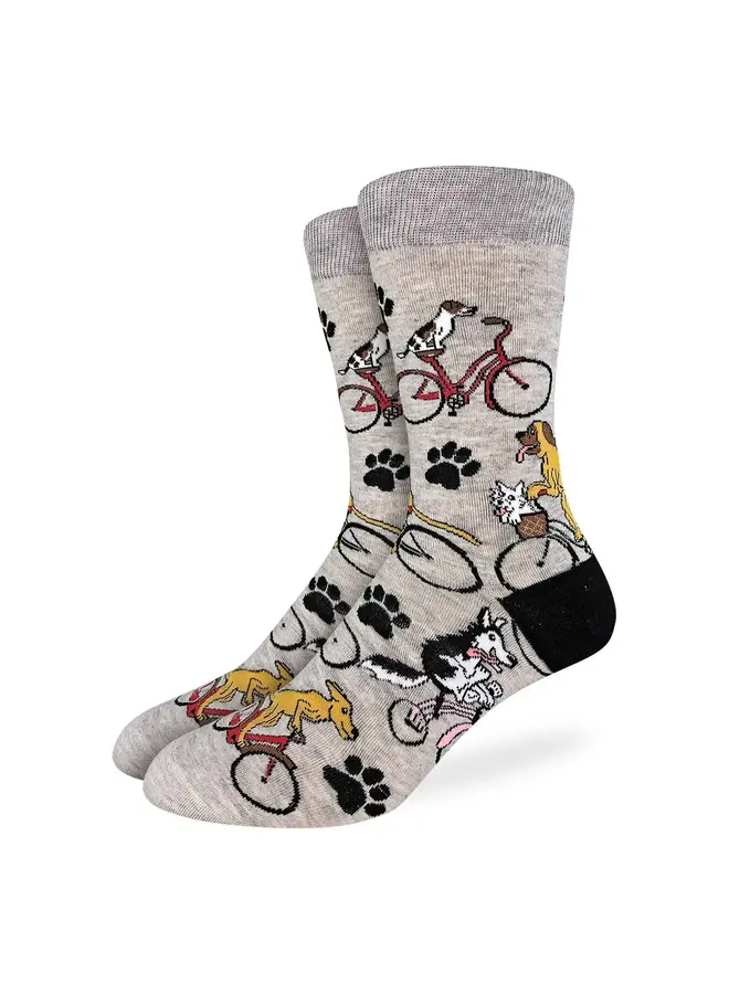 Men's Dogs Riding Bikes Socks