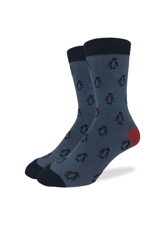 Men's Gray Penguin Socks