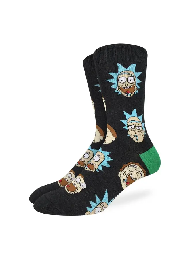 Men's Rick and Morty, Facial Expressions Socks