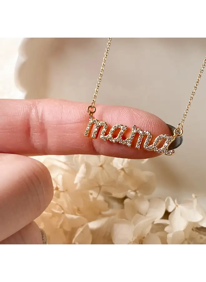 Cz Mama Necklace
