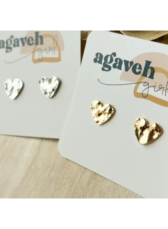 Hammered Hearts Gold