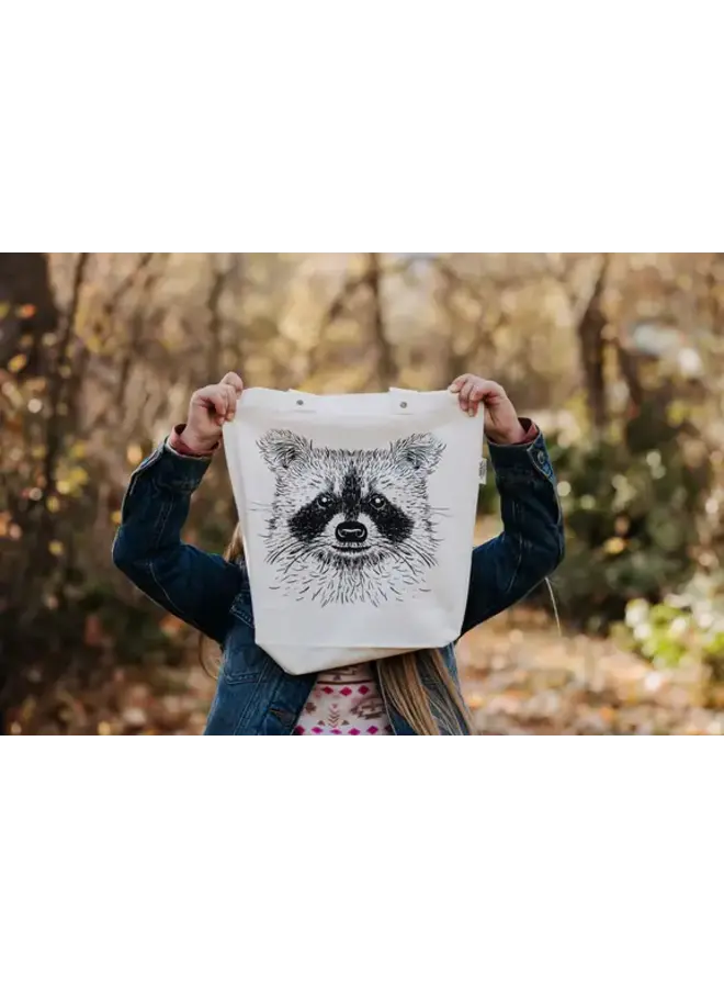 Raccoon Kids Tote Bag